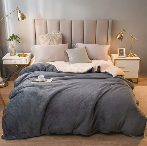 Winter Bed Blanket Double Sided Queen