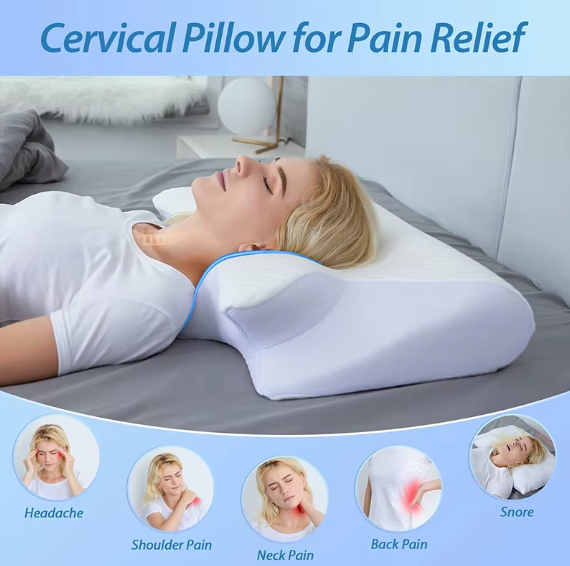 1pc Memory Foam Cervical Pillow