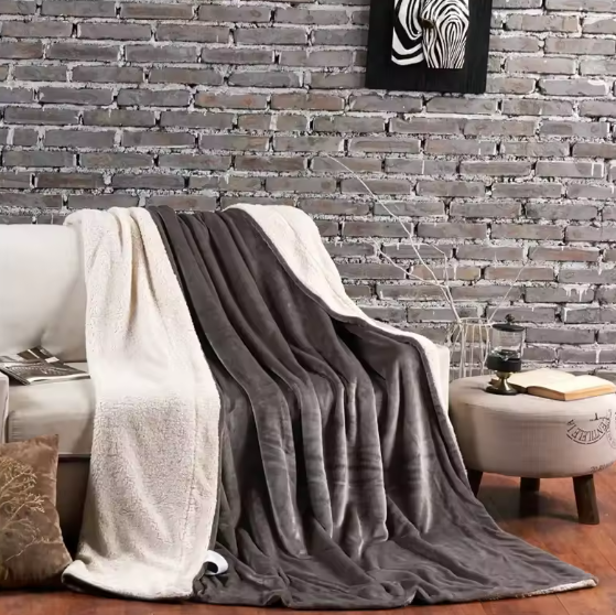 Winter Bed Blanket Double Sided Queen